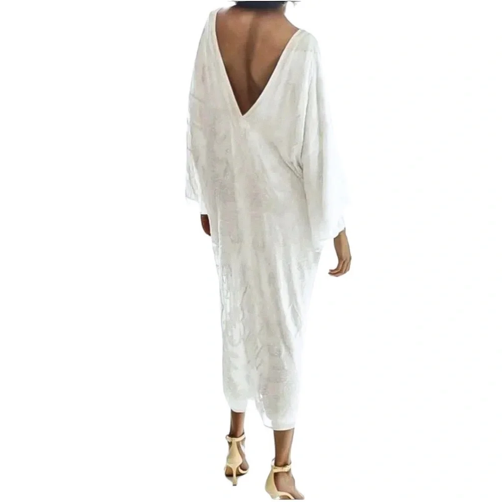 Zara Embroidered Beaded Tunic Dress - Picture 6 of 16